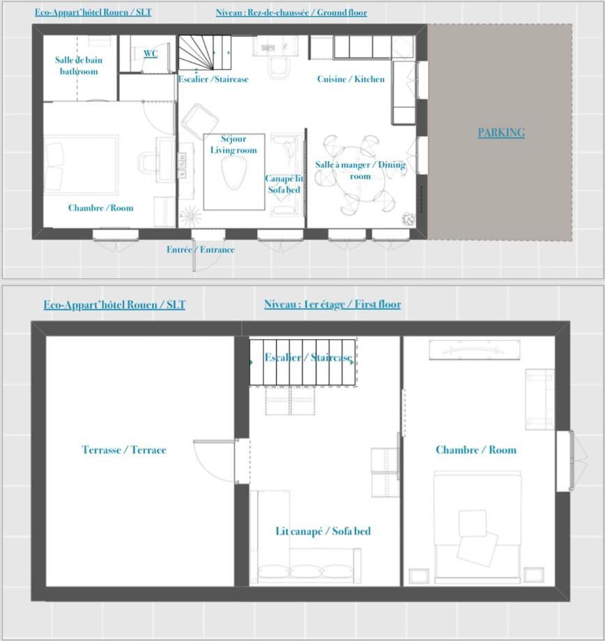 Eco-Appart'Hotel Rouen - Slt 외부 사진